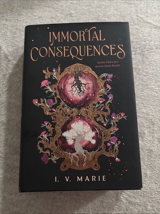Other - Immortal Consequences by I. V. Marie - Black Cover with Gold & Pink Artwork